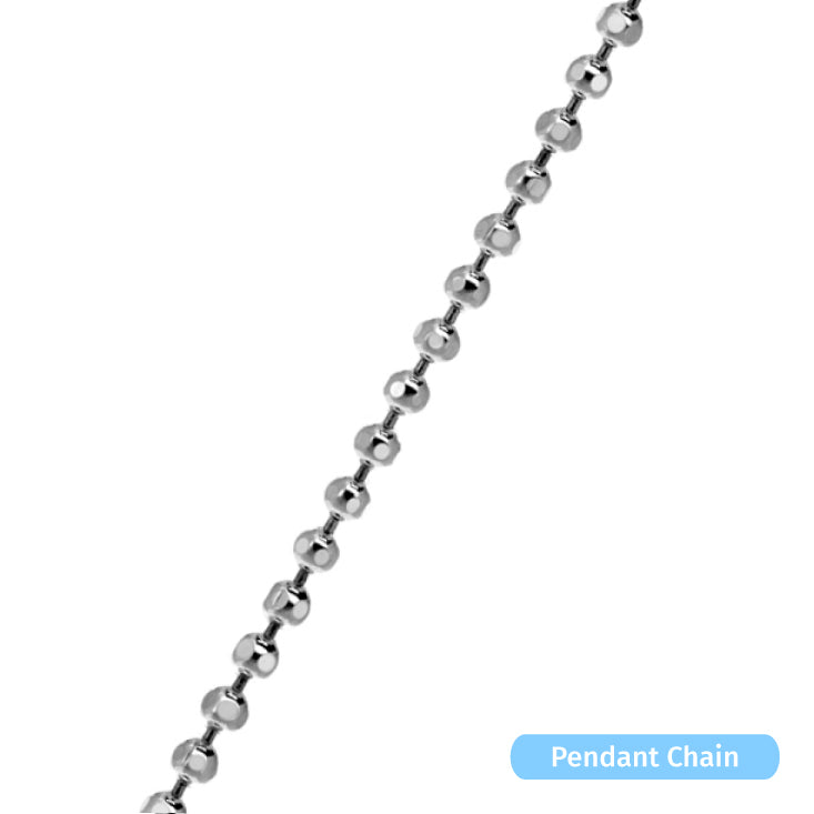 Sterling Silver Diamond Cut Bead Chain (1.5mm)