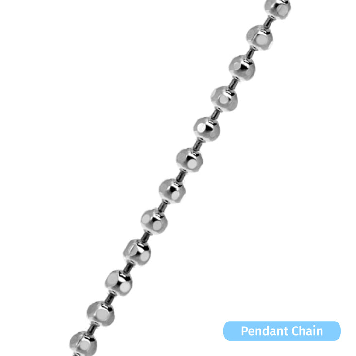 Sterling Silver Diamond Cut Bead Chain (2.0mm)