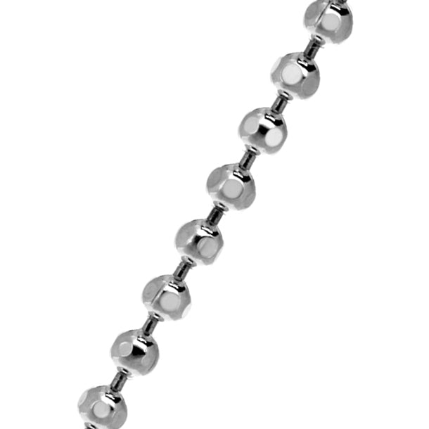 Sterling Silver Diamond Cut Bead Chain (3.0mm)