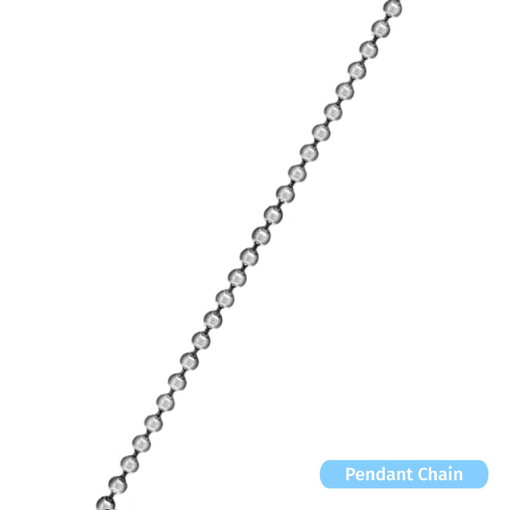 Sterling Silver Round Bead Chain (1.0mm)