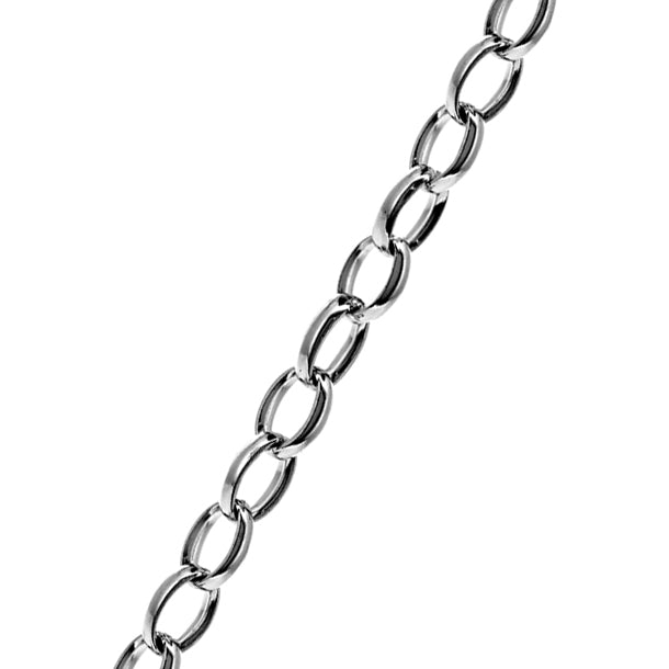 Sterling Silver Oval Belcher Chain (2.5mm)