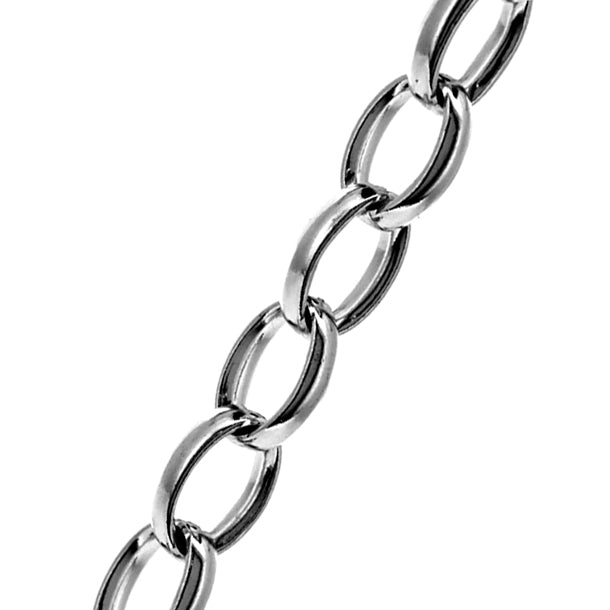 Sterling Silver Oval Belcher Chain (4.6mm)