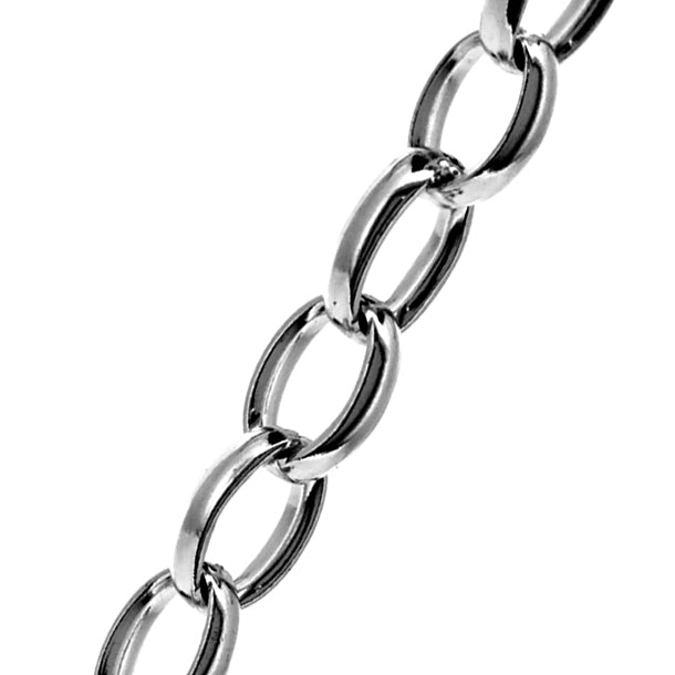 Sterling Silver Oval Belcher Chain (5.0mm)