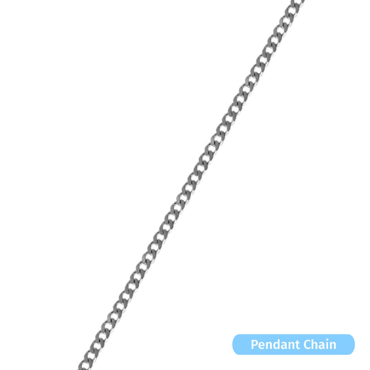 Sterling Silver Diamond Cut Curb Chain (0.9mm)