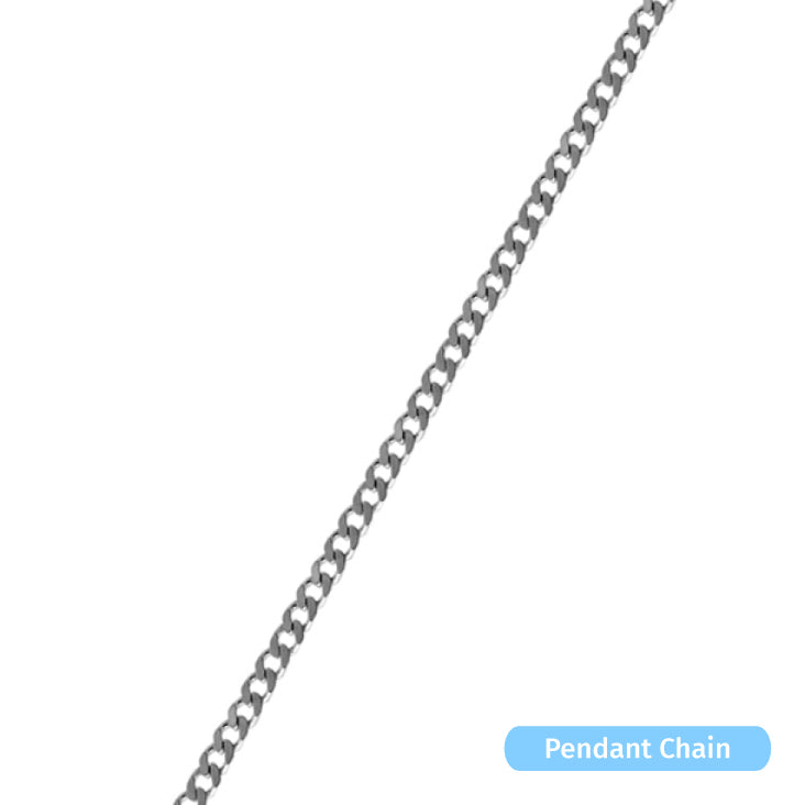 Sterling Silver Diamond Cut Curb Chain (1.0mm)