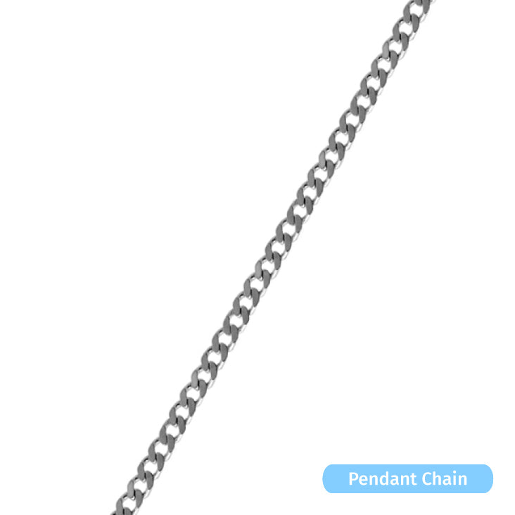 Sterling Silver Diamond Cut Curb Chain (1.2mm)