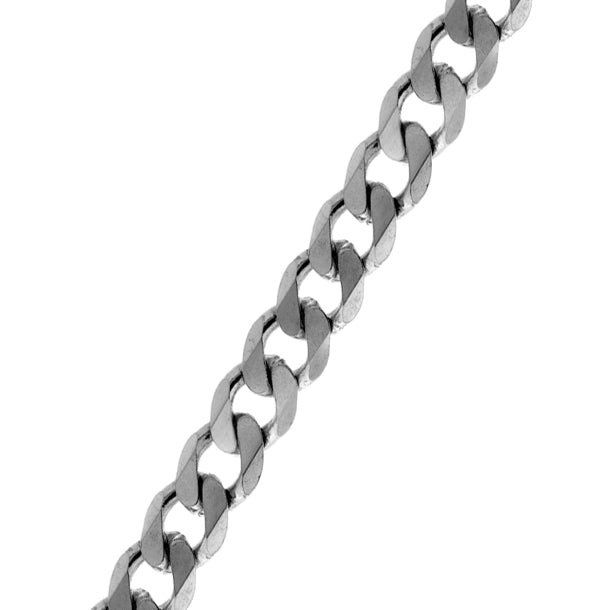 Sterling Silver Diamond Cut Curb Chain (3.5mm)