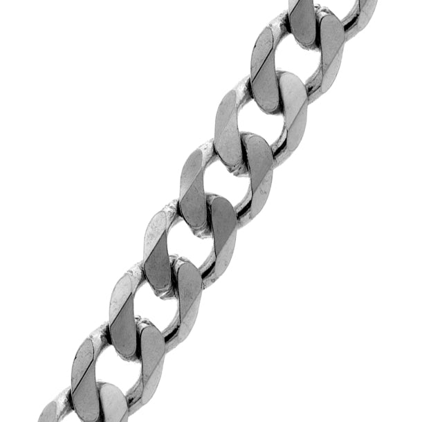 Sterling Silver Diamond Cut Curb Chain (5.4mm)