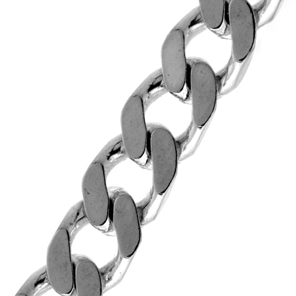 Sterling Silver Diamond Cut Curb Chain (7.5mm)