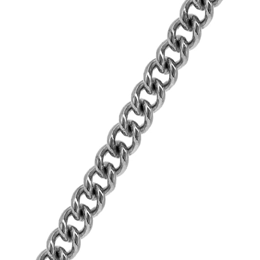 Sterling Silver Round Curb Chain (3.3mm)