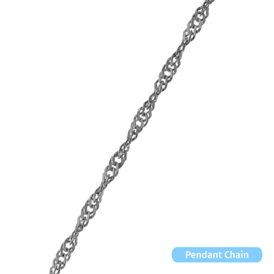 Sterling Silver Singapore Chain (1.3mm)