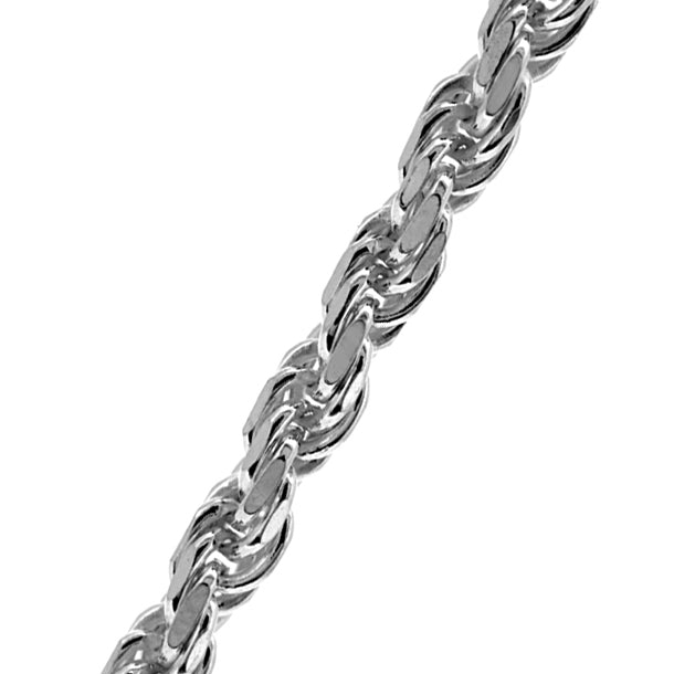 Sterling Silver Solid Rope Chain (3.8mm)