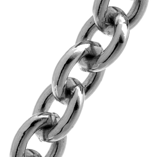 Sterling Silver Round Trace Chain (10.2mm)