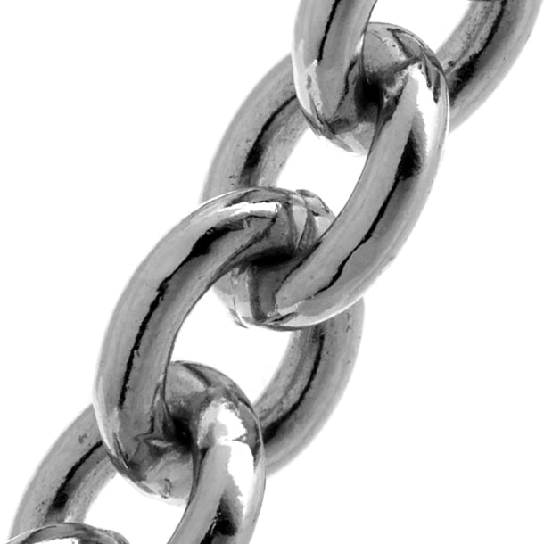 Sterling Silver Round Trace Chain (13.9mm)